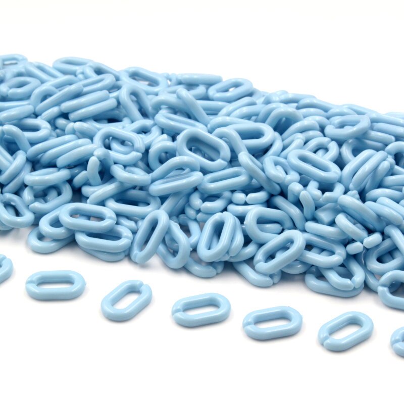 50pcs / Lot Kait Rantai Akrilik 9x14mm Handmade Diy Untuk Aksesoris Perhiasan