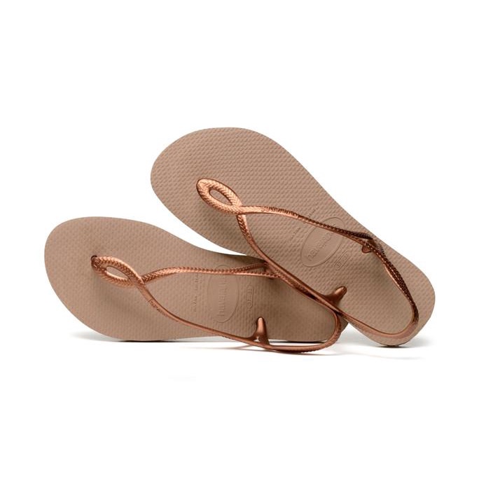 Lagi Hits Original Havaianas Luna Fc Rose Gold/Rose Gold - 37-38