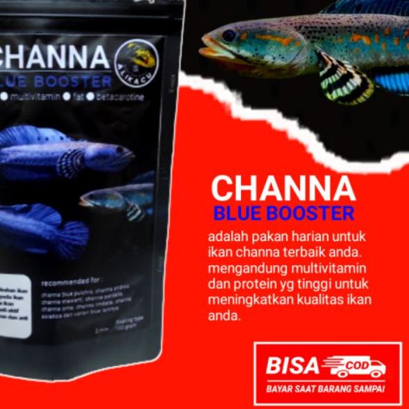 CHANNA BLUE BOOSTER | pelet ikan channa blue pulchra blue orna blue orcha andrao | makanan ikan