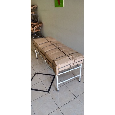 Spa Bed Pijat dan facial Adjustable / Bed Facial putih