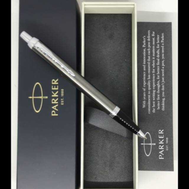 

Pulpen Parker IM New Dark Espresso CT BP (Klip Silver) Free Grafir Nama