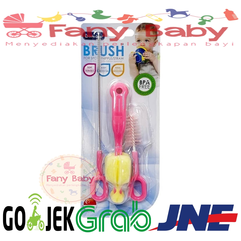 Lucky Baby Brush for Spoon Nipple / Straw