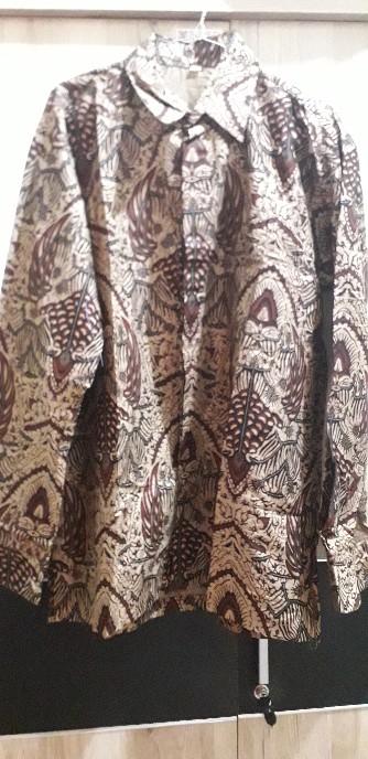Bswart Batik Hrb026 Kenongo Hem Pendek Padi Pekalongan M L Xl Batik Pria Murah Modern Grosir