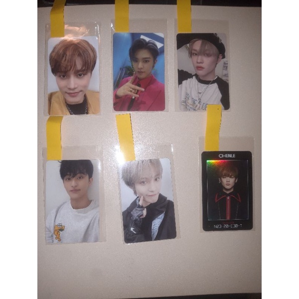 PHOTOCARD NCT pc  photocard taeil luggage, yuta resonance arrival, chenle hot sauce boring, mark, ya