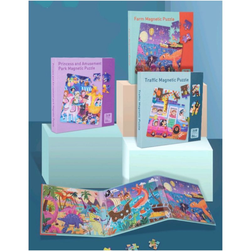 new magnetic puzzle book,puzzle book pricess,puzzle book dino,puzzle book alphabet,puzzle book 3in1,