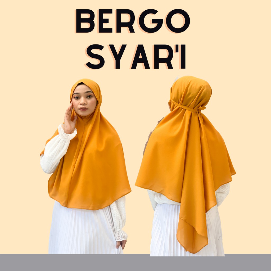 Bergo Syar'i /  Bergo tali Syar'i