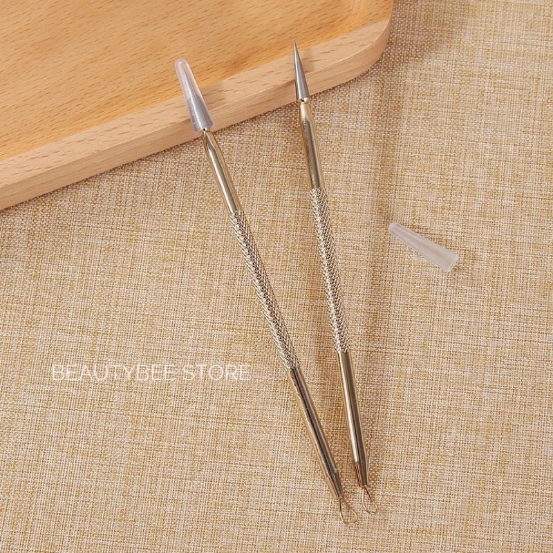 ACNE NEEDLE GOLD 2 IN 1 / ALAT TUSUK JERAWAT STERIL / ALAT PENCET KOMEDO B0718