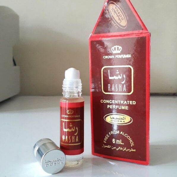 RASHA Parfum Dobha Roll On Kemasan 6ml Non Alcohol