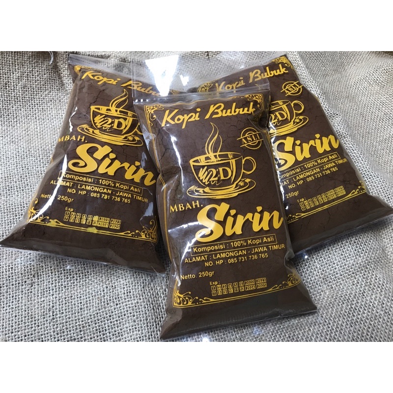 

Kopi Bubuk Mbah Sirin 250gr