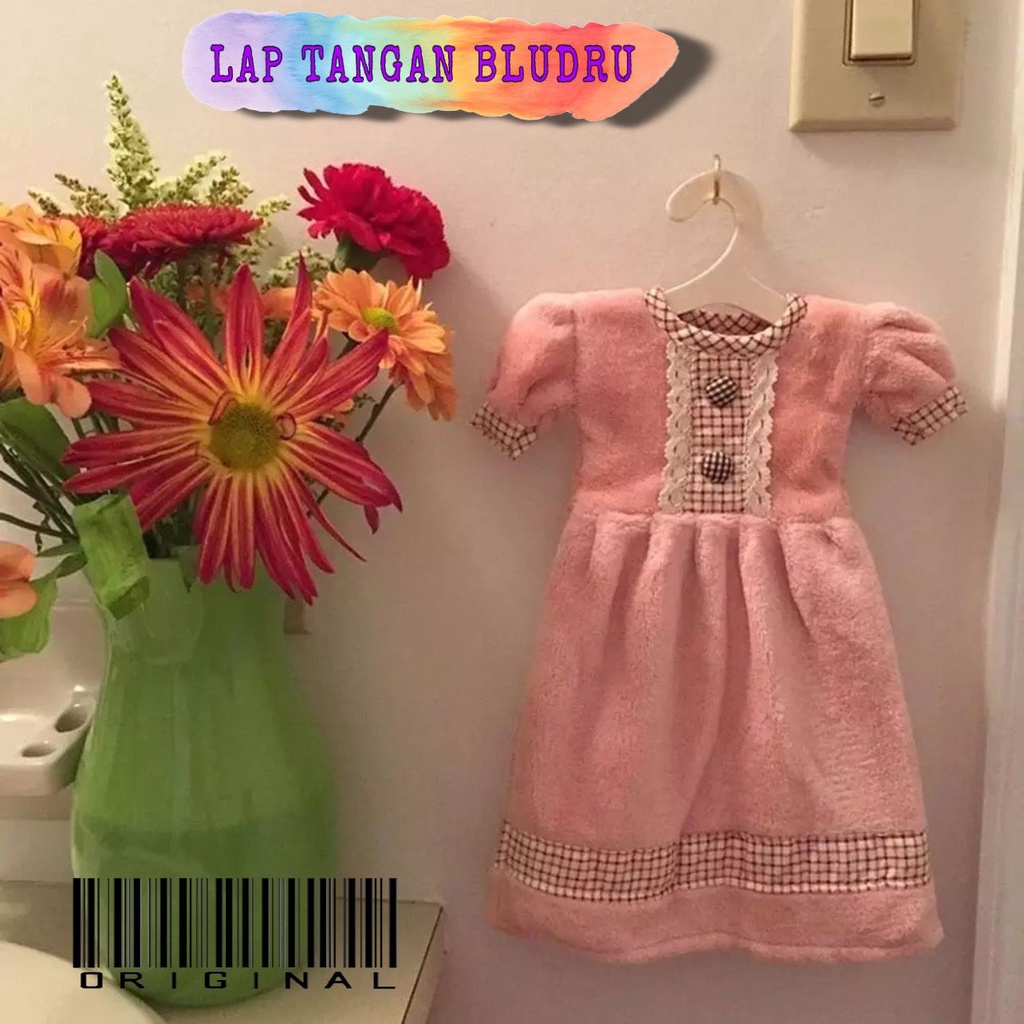 VS BG - LAP TANGAN BELUDRU LUCU MODEL BAJU / HANDUK GANTUNG DAPUR LEMBUT / HAND TOWEL