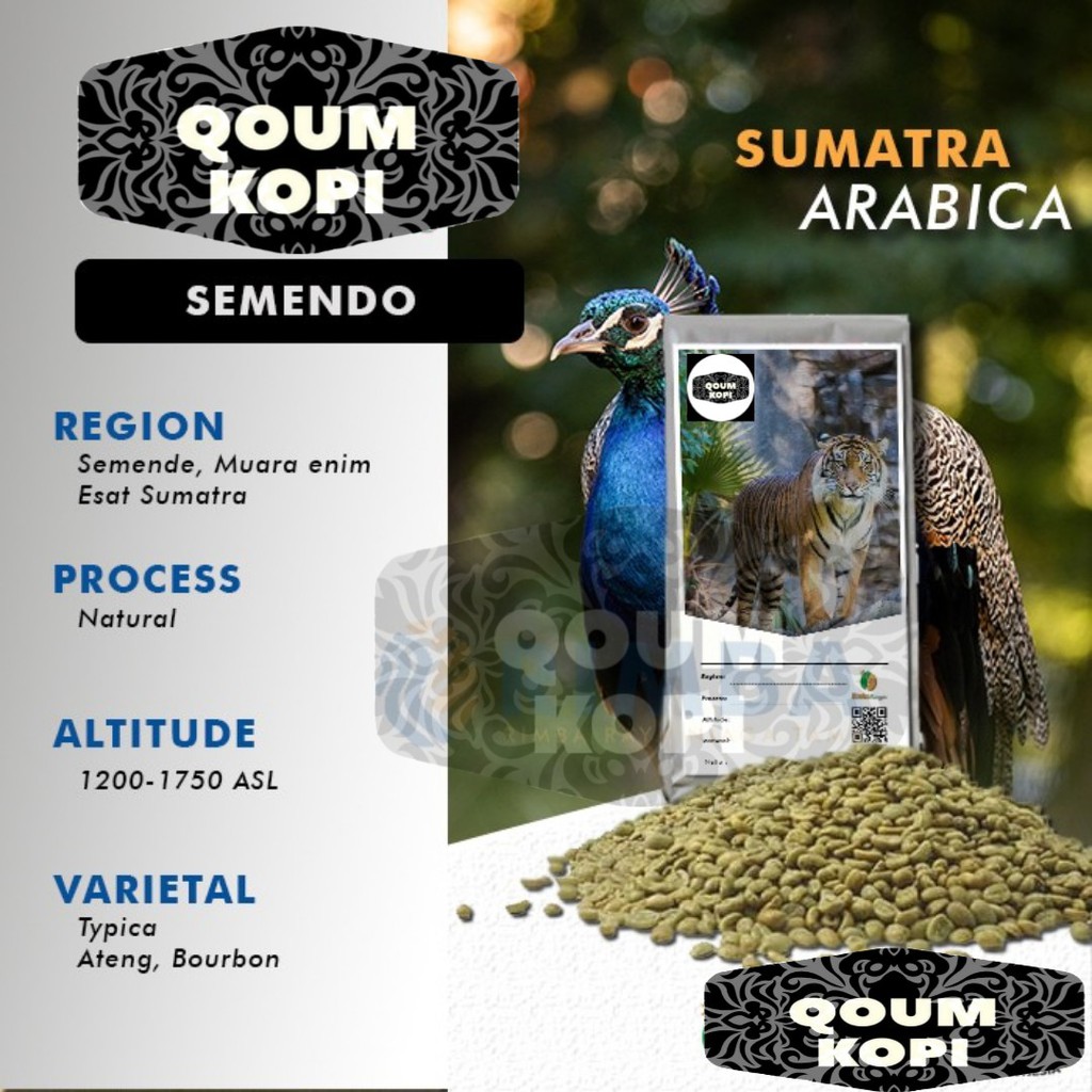 

arabica green bean Semendo Natural process 1kg