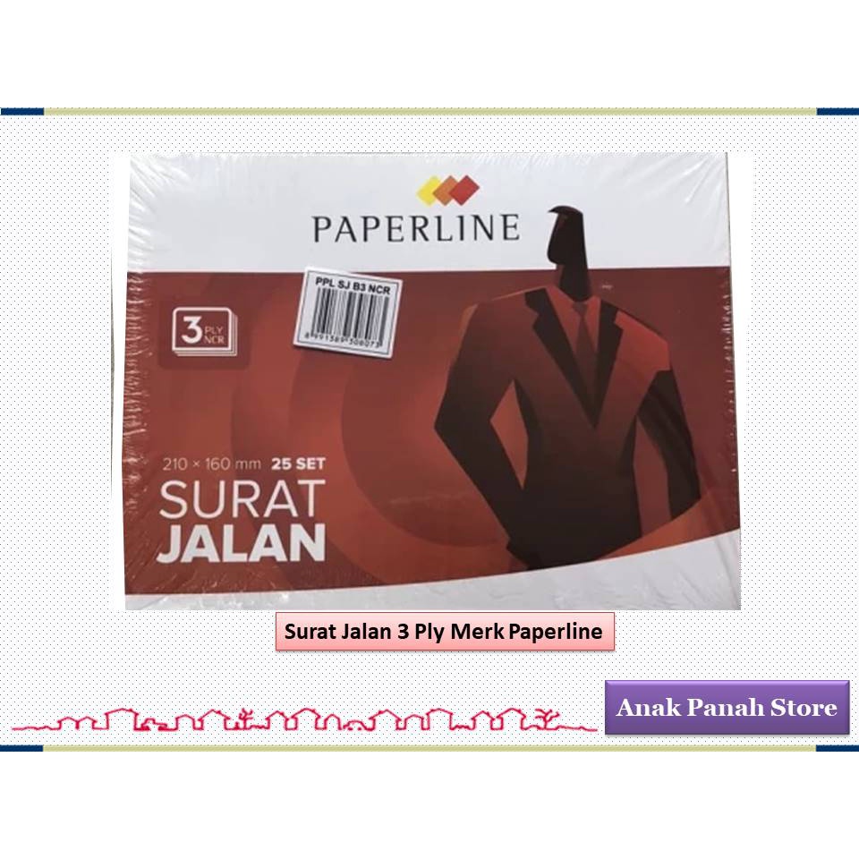 

Surat Jalan 3 Ply NCR Merk Paperline ( Isi 10 buah )