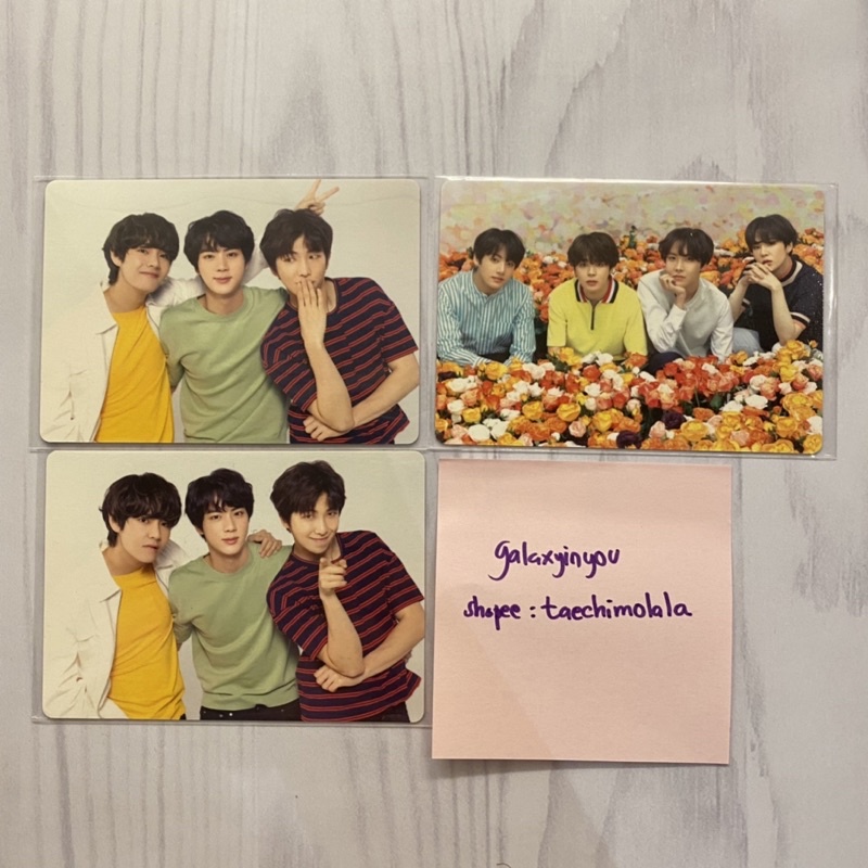 (BOOKED KA MON) bts love yourself lys mini photocard mpc bunga LY pc bunga2 unit bangtan taehyung ju