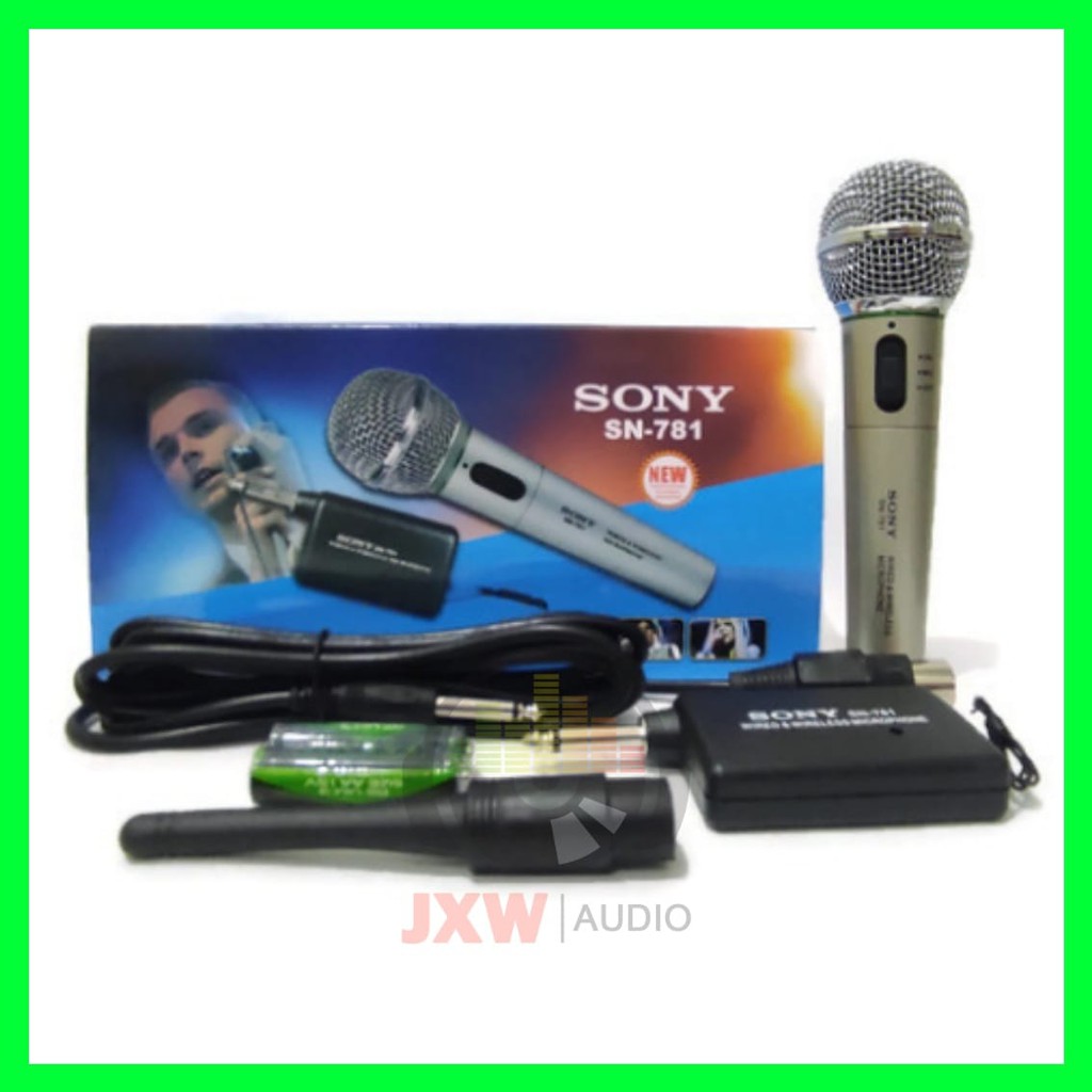 MIC SINGLE WIRELESS SONY SN 781 MURAH / MICROPHONE SINGLE WIRELESS SONY SN781 MURAH BAHAN BESI