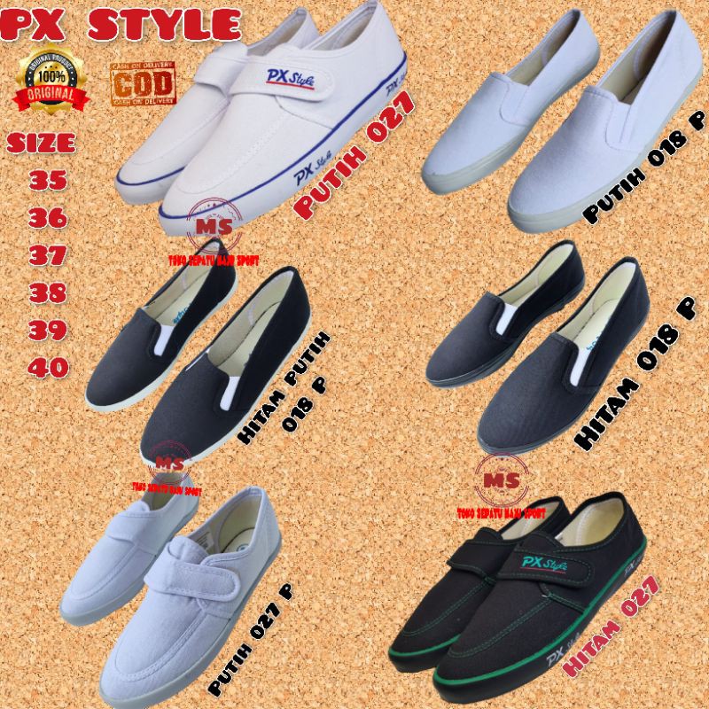 PX STYLE 027/SEPATU SLIP ON ORIGINAL PX STYLE PEREKAT