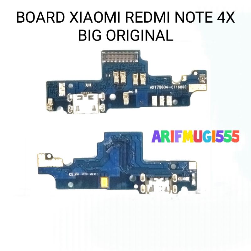 BOARD KONEKTOR CONECTOR CHARGER PAPAN CAS XIAOMI REDMI NOTE 4X BIG ORIGINAL