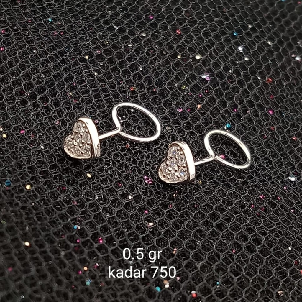 NEW Anting Emas 17 K - 0.5 gr Kadar 750 - 3008