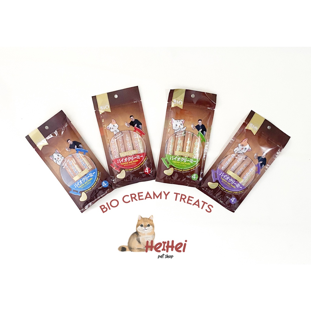 Bio Cat Creamy Treats 60 gr - Cat Snack - Cemilan Snack Kucing Enak dan Murah