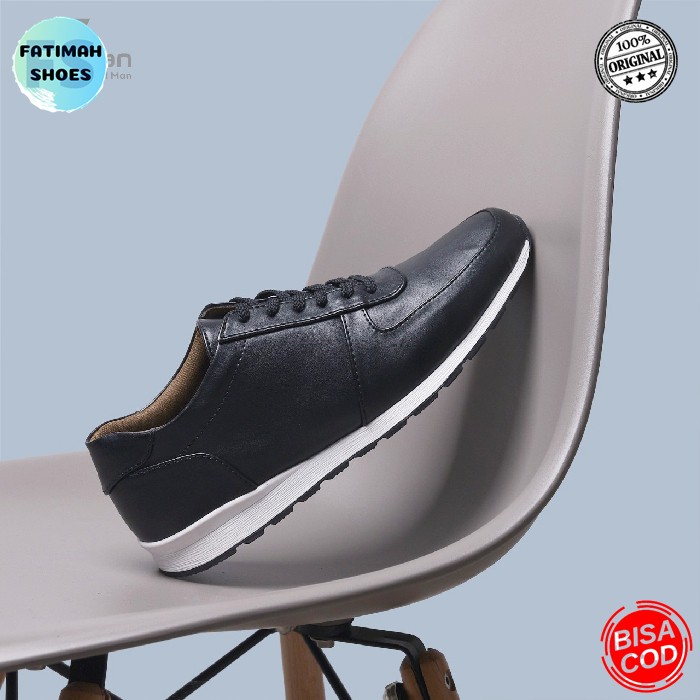 FATIMAHSHOES - Sepatu Sneakers Pria Tali Original Handmade Sepatu Snekers Cowok Sepatu Sneker Pria Sepatu Kets Pria