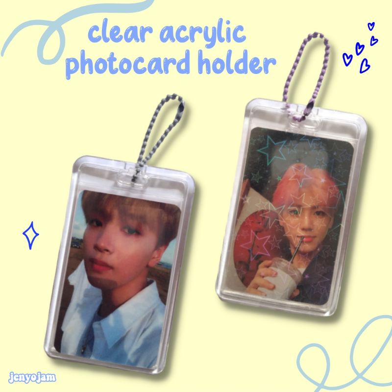 

CLEAR ACRYLIC PHOTOCARD HOLDER BANTEX + FREE BALLCHAIN