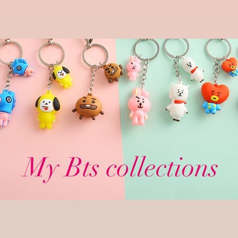 Gantungan  Kunci Karakter Kpop/ Gantungan Kunci Karakter Lucu/Gantungan Kunci Karakter Double Boneka