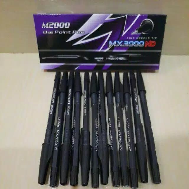 Jual M2000 Pulpen Bolpoin Hitam Pena MX2000 ND | Shopee Indonesia