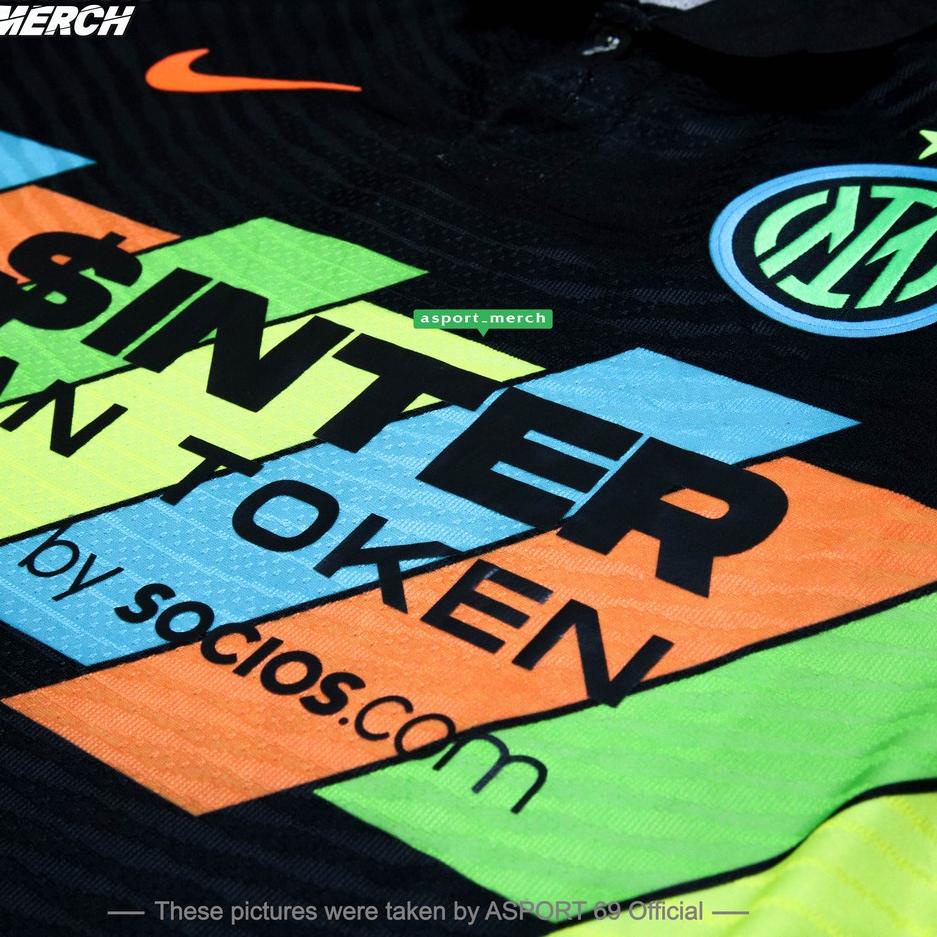 ➼ PLAYER ISSUE JERSEY INTER MILAN THIRD 3RD NEW 2021 2022 PREMIUM HIGH QUALITY ♪