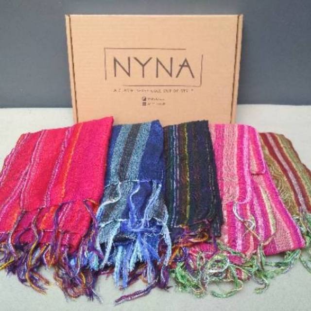 Pasmina / Syal / Turban Tenun Lurik Tradisional Murah