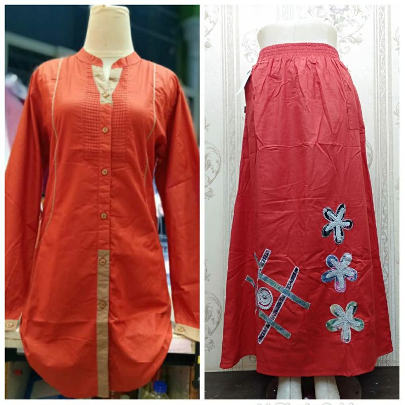 pakaian muslim baju harian baju rok setelan L_A STELAN ANAK PONDOK /WARNA BARU BEST SELLER /santri/s