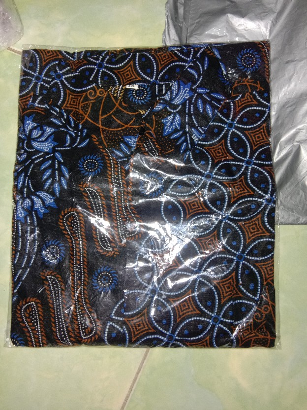 Bswart Batik Hrb026 Kenongo Hem Pendek Padi Pekalongan M L Xl Xxl  Batik Pria Murah Modern L