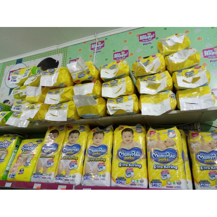 terlaris MamyPoko Pants Standar S40/M34/L30 murah