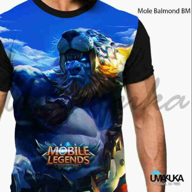 Baju kaos mobile legend balmod 3d full print umakuka
