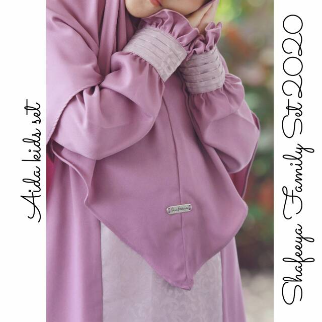 Aida set gamis kids sarimbit lebaran shafeeya 2020