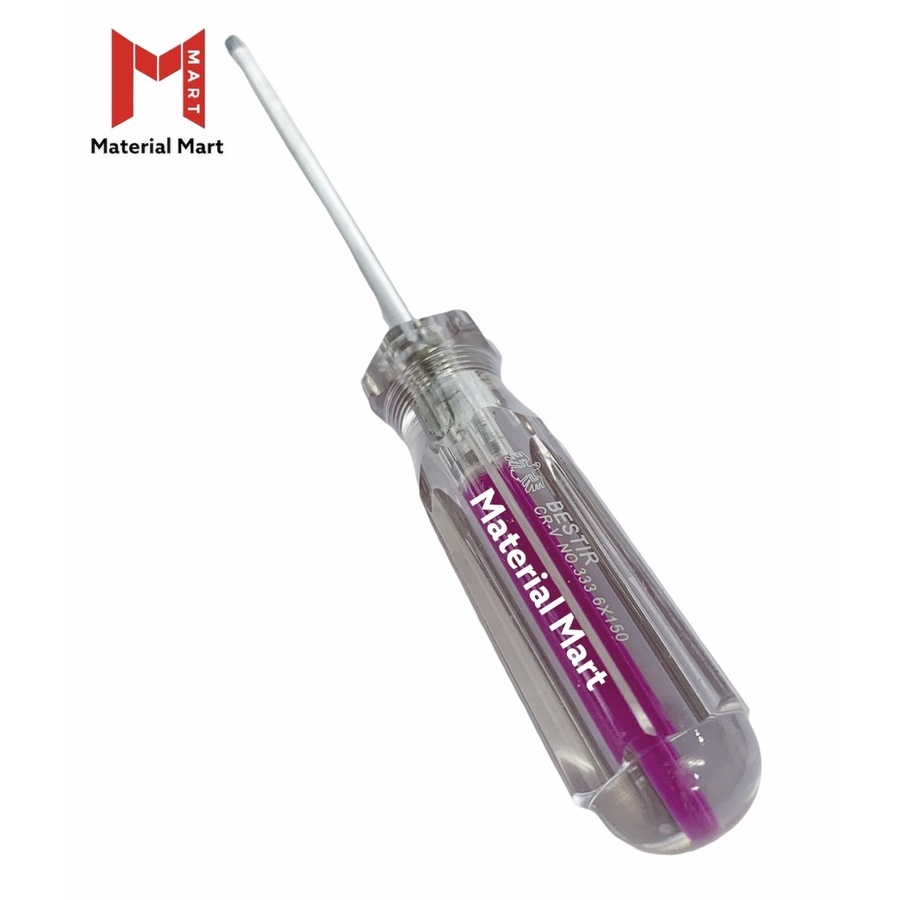 Obeng Magnet Plus 6 x 150mm | Obeng Plus Crystal 6x150 | Screwdriver |Material Mart