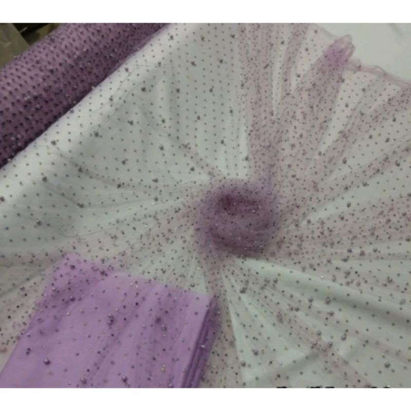 kain - bahan tile Cinderella swaroskci kain tile kebaya mutiara payet