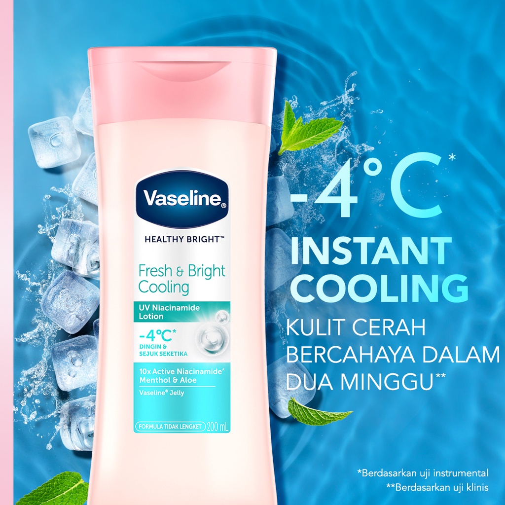 Vaseline Lotion Healthy Bright Fresh &amp; Bright Cooling 100ml