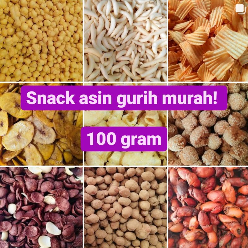 

100g SNACK KILOAN SERBA ASIN GURIH MURAH!