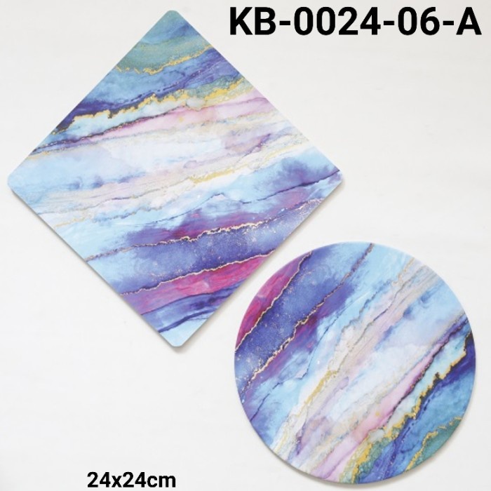 

GR-KB-0024-06 GROUP 1 CAKE BOARD TATAKAN KUE KOTAK BULAT 24CM MARBLE BEST SELLER