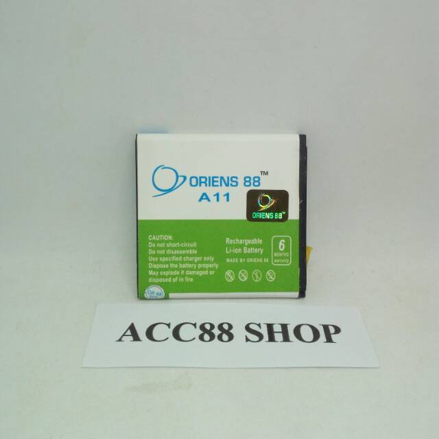 Baterai Batre Battery Double Power OR88/ Oriens88 Evercoss A11