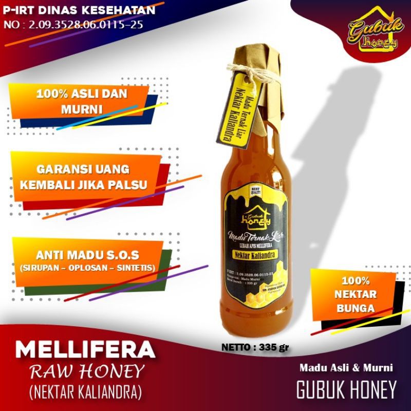 

Madu Kaliandra Gubuk Honey 335gr