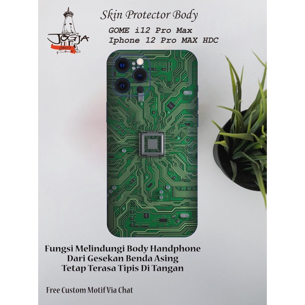 Dapat 2pcs Garskin Gome i12 PRO MAX atau Iphone 12 Promax HDC Motif pcb - Free Custom Motif