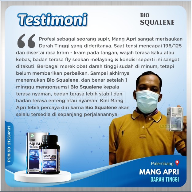 Obat Hipertensi, Obat Hipertensi Herbal, Obat Hipertensi Alami, Obat Tekanan Darah Tinggi, Obat Penurun Gula Darah Tinggi, Obat Penambah Darah Rendah, Obat Darah Tinggi – Bio Squalene 100% Original BPOM