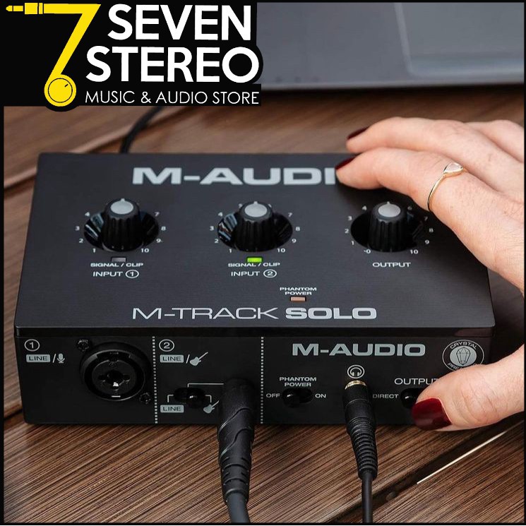 M-AUDIO M TRACK SOLO MTRACK AUDIO INTERFACE SOUNDCARD M TRACK ORIGINAL