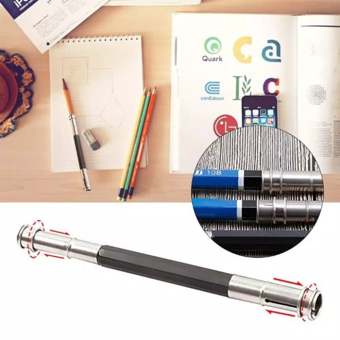 

Pensil Extender Dual Head Pencil Extender Sambungan Pensil head