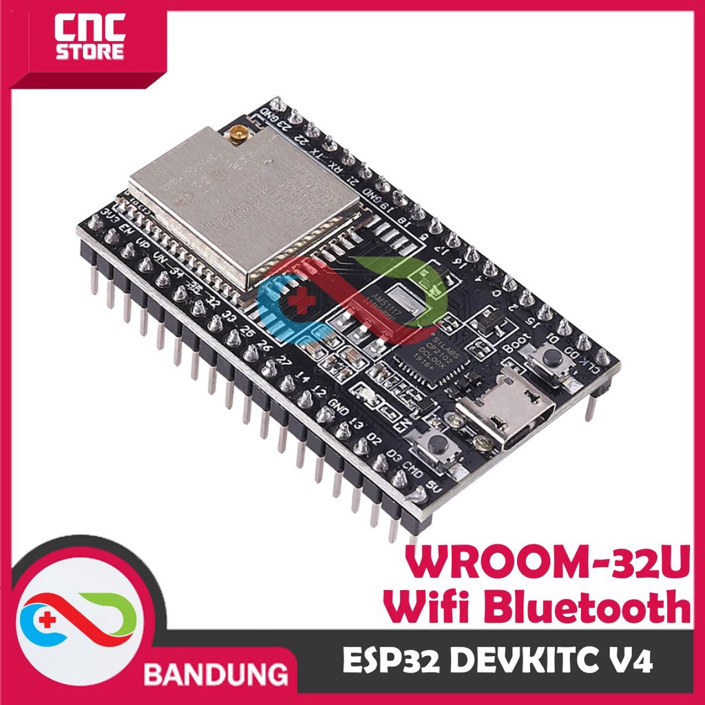 ESP32 ESP-32 DEVKITC V4 WROOM-32U WIFI BLUETOOTH DEVELOPMENT BOARD