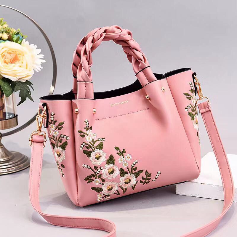 SG9019 syafniegalery handbag motif bunga impor 7176 01875 3019