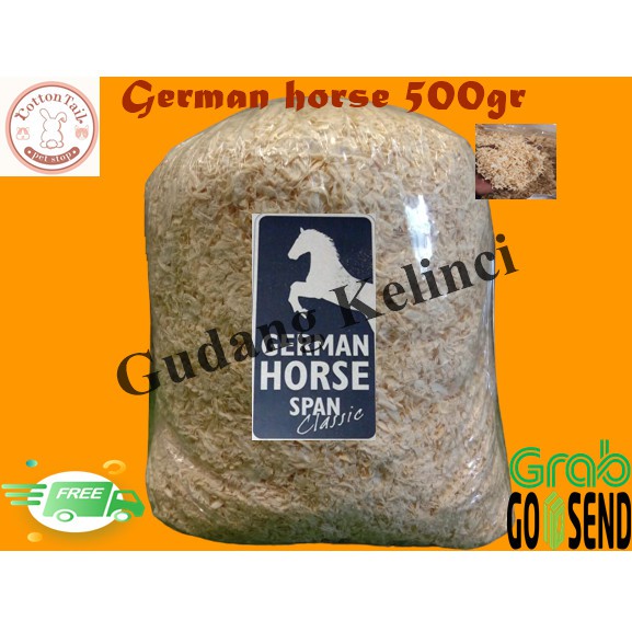 Serbuk Kayu GERMAN HORSE Kelinci Hamster Landak Mini Premium 500gr