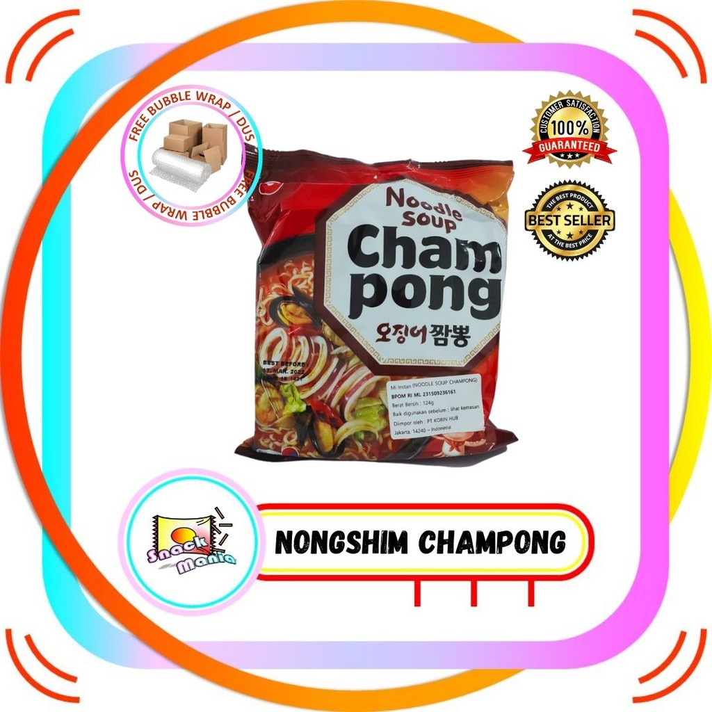 Jual Nongshim Champong Ramen Mie Ramen Kuah Instan Korea ~ 124 Gr ...