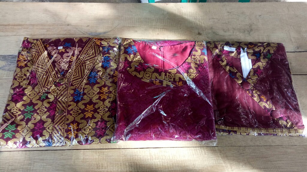 Couple Keluarga Dress Batik Solo Asli Mix Brokat Mama Papa Anak Dijual Terpisah M L Xl Xxl 4l 5l