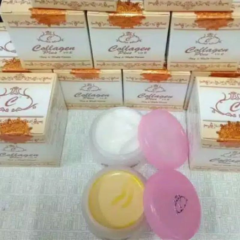 

cream collagen hollo merah segel plastik